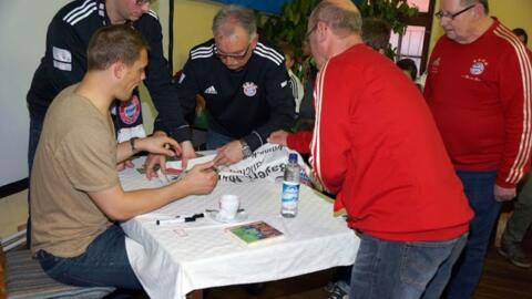 Manuel Neuer beim Fanclub Antiesental