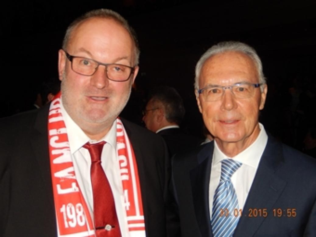 Gerald Stutz mit Franz Beckenbauer