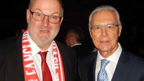 Gerald Stutz mit Franz Beckenbauer