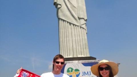 Fanclubmitglieder Julia und Philipp in Rio de Janeiro