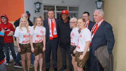 Besuch von David Alaba