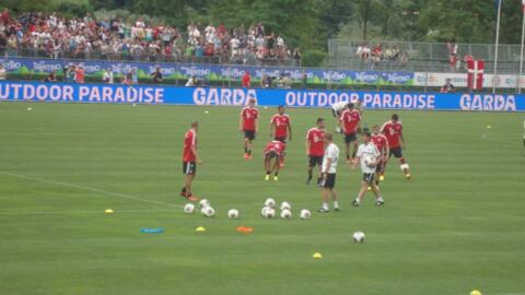 Fanclubmitglieder beim Trainingslager