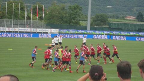 Fanclubmitglieder beim Trainingslager