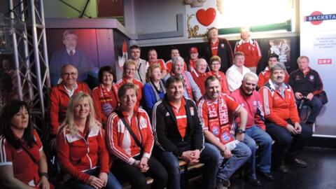 Fanclubmitglieder waren Studiogäste bei Sport am Sonntag