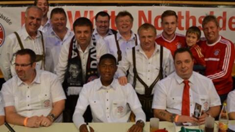 David Alaba bei Fanclub Besuch in Pocking