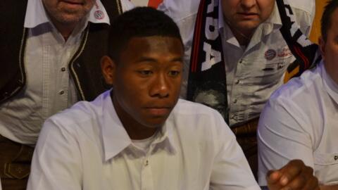 David Alaba bei Fanclub Besuch in Pocking