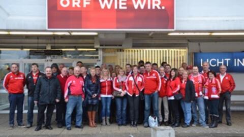 Fanclubmitglieder waren Studiogäste bei Sport am Sonntag