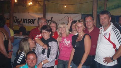 Zeltfest Natternbach, Besuch der Fanclubs “Seehaus” und “Pomperlbuam”