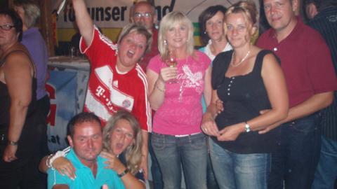 Zeltfest Natternbach, Besuch der Fanclubs “Seehaus” und “Pomperlbuam”