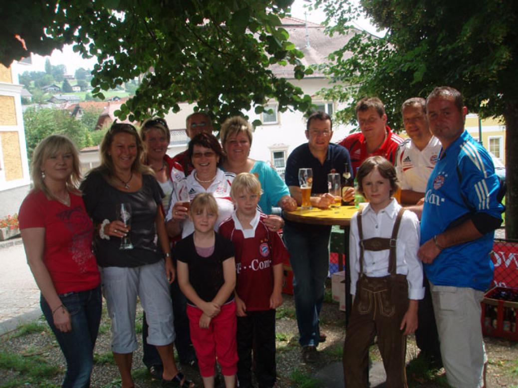 Zeltfest Natternbach, Besuch der Fanclubs “Seehaus” und “Pomperlbuam”