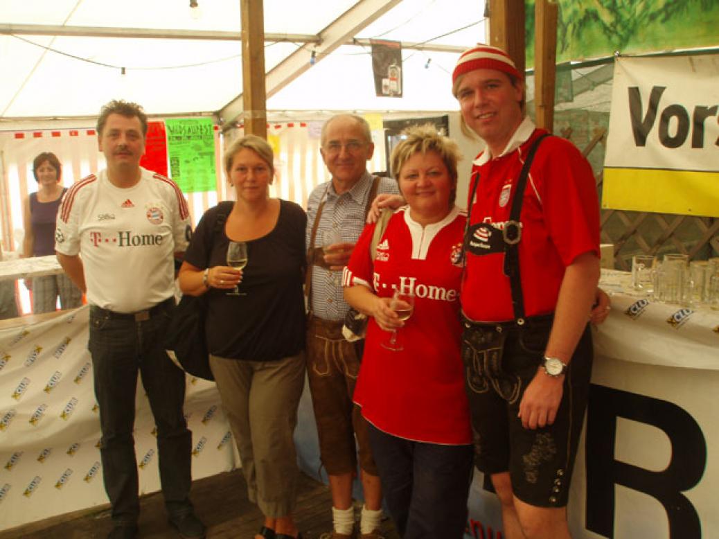 Zeltfest Natternbach, Besuch der Fanclubs “Seehaus” und “Pomperlbuam”