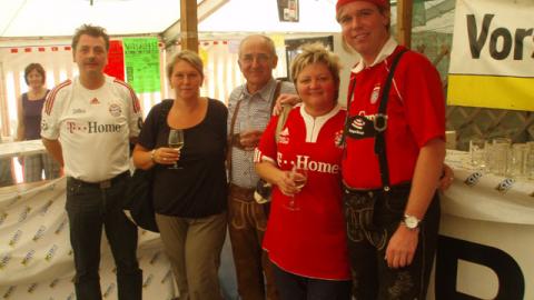 Zeltfest Natternbach, Besuch der Fanclubs “Seehaus” und “Pomperlbuam”