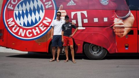 Fanclubmitglieder beim Trainingslager