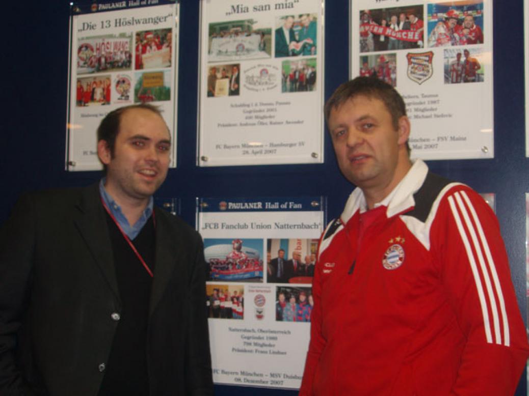 Aufnahme in die “Hall of Fan…” im Paulaner Restaurant in der Allianz-Arena