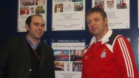 Aufnahme in die “Hall of Fan…” im Paulaner Restaurant in der Allianz-Arena