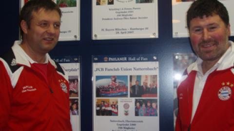 Aufnahme in die “Hall of Fan…” im Paulaner Restaurant in der Allianz-Arena