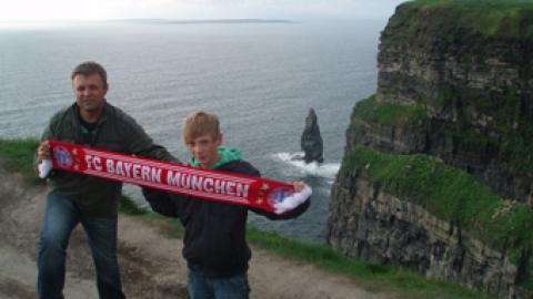 Obmann Hannes Obernhumer auf Reisen in Irland