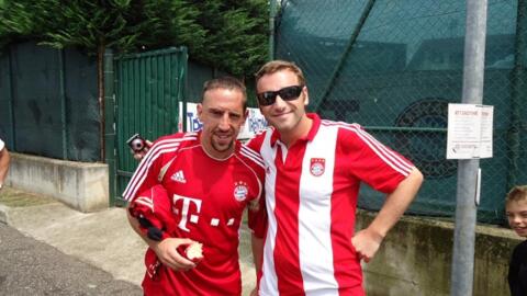 Flo und David im Trainingslager des FCB