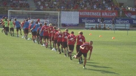 Flo und David im Trainingslager des FCB