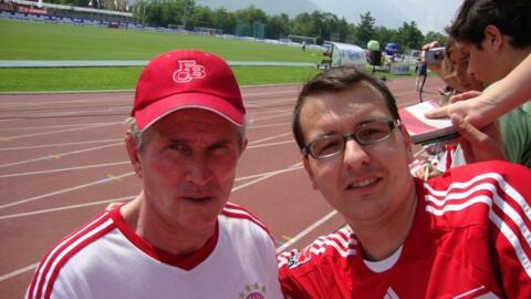 Flo und David im Trainingslager des FCB