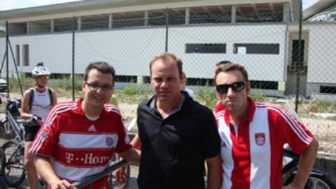 Flo und David im Trainingslager des FCB