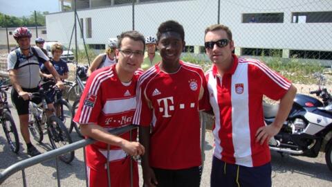 Flo und David im Trainingslager des FCB