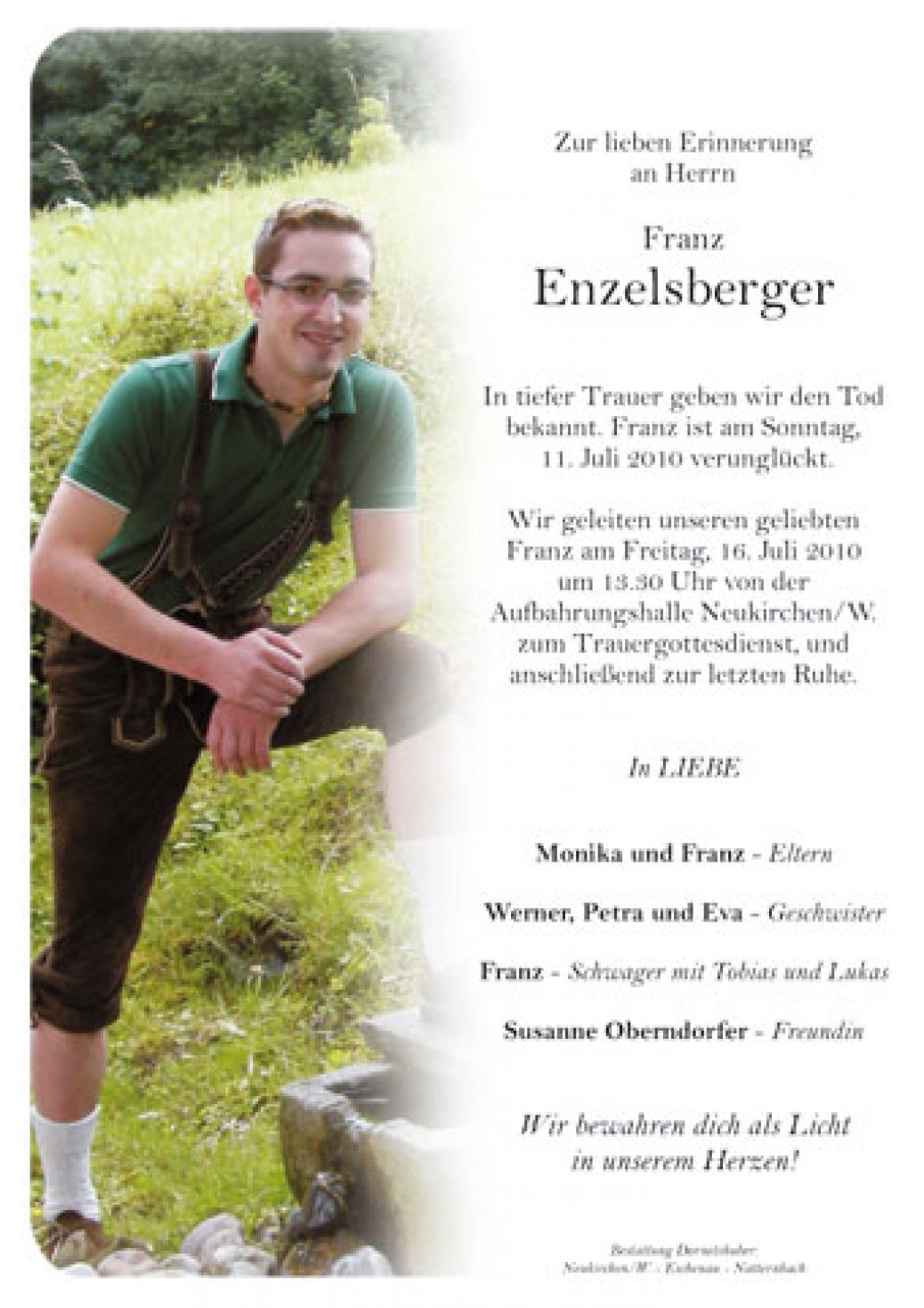 Tragischer Badeunfall unseres Mitglieds “Franzi Enzelsberger”