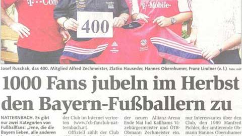 Internetauftritt – FC Bayern Fanclub Natternbach