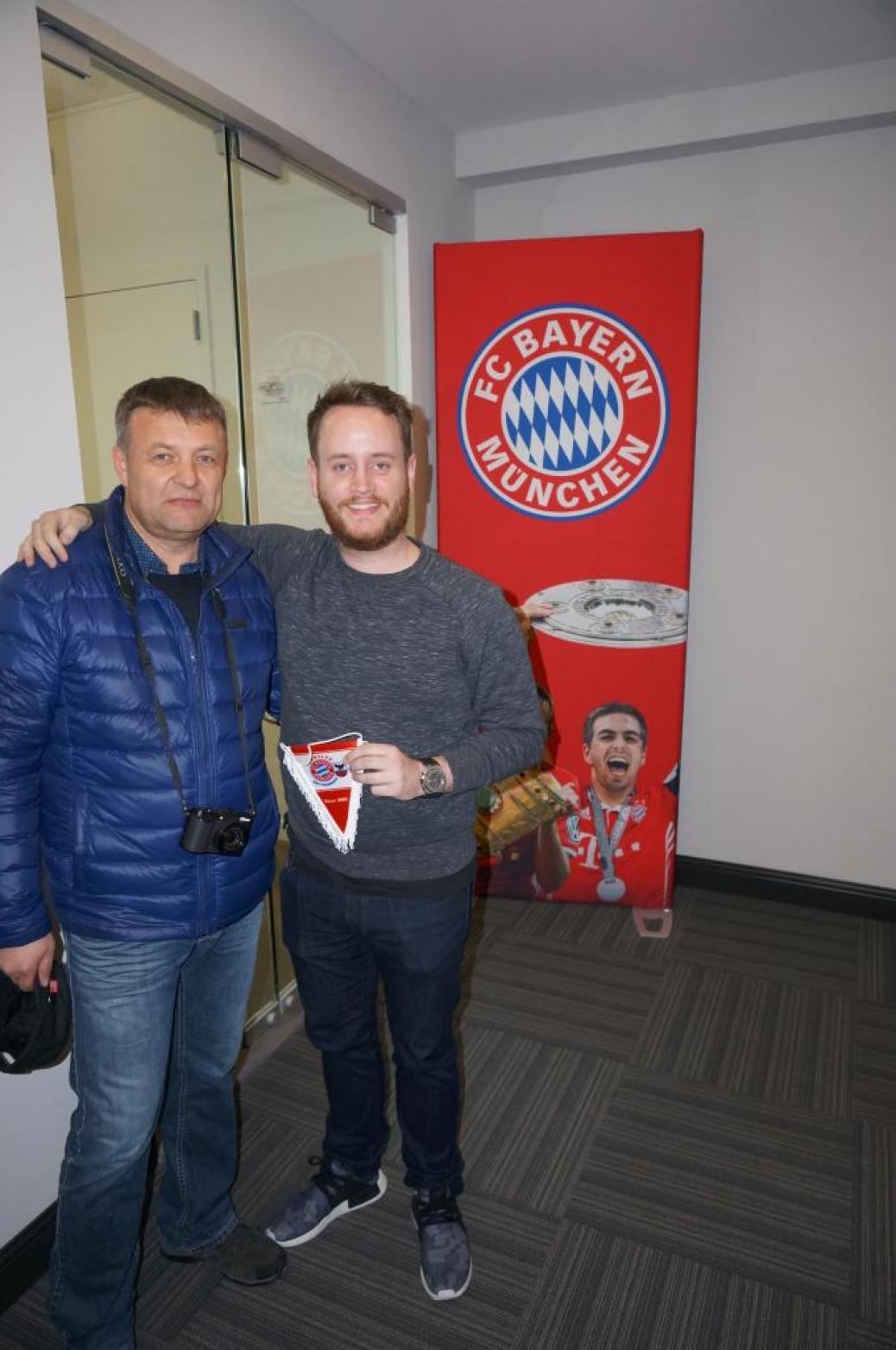 Zu Besuch im FC Bayern Büro in New York