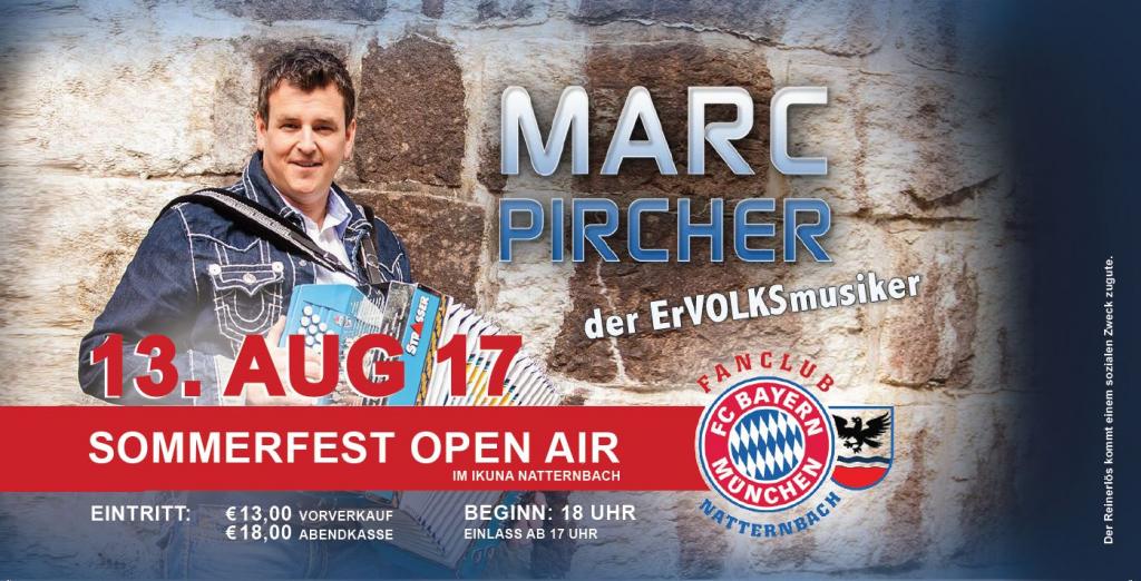 Sommerfest mit Marc Pircher