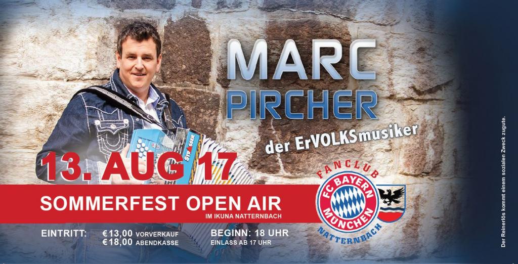 Sommerfest mit Marc Pircher