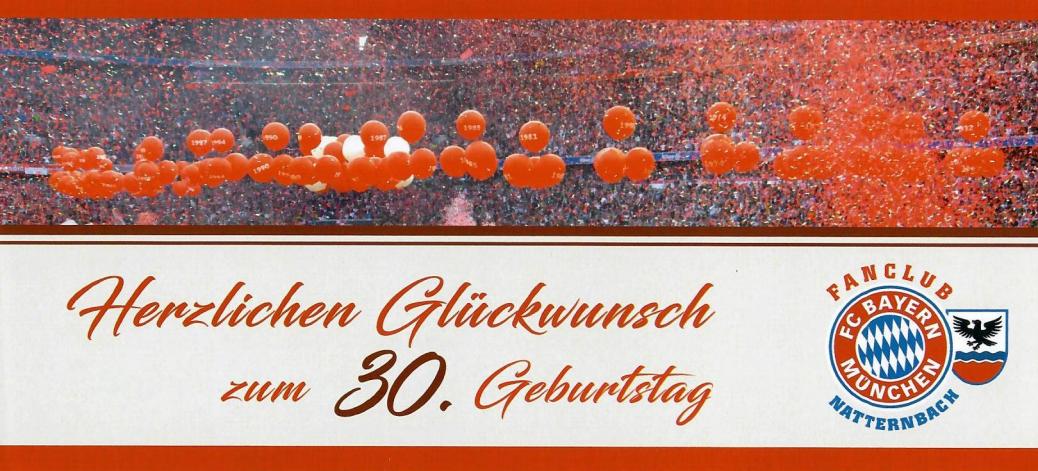 30. Geburtstag unseres  Fanclub