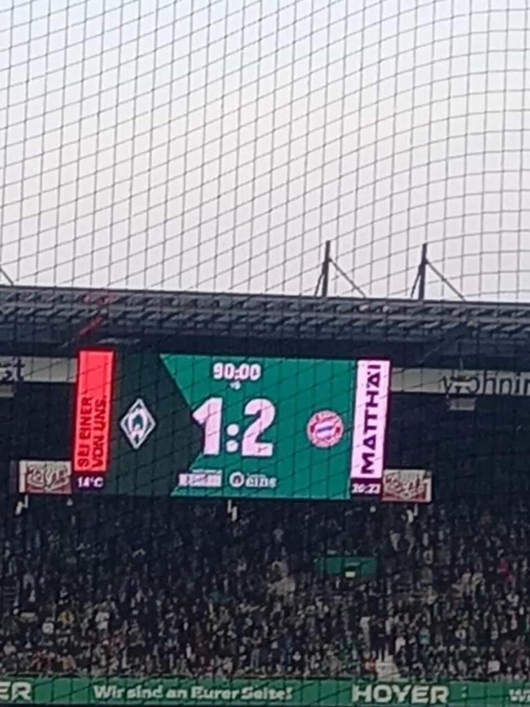 SV Werder Bremen  vs  FC BAYERN