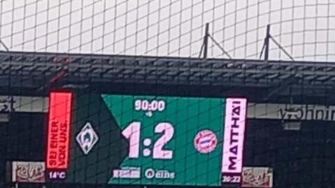 SV Werder Bremen  vs  FC BAYERN