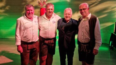 Herbert Hainer und Stefan Effenberg in Linz