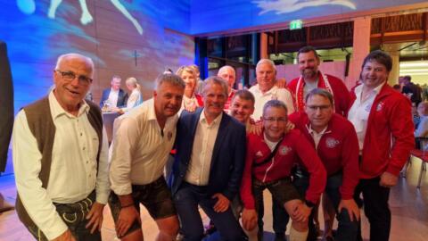 Herbert Hainer und Stefan Effenberg in Linz