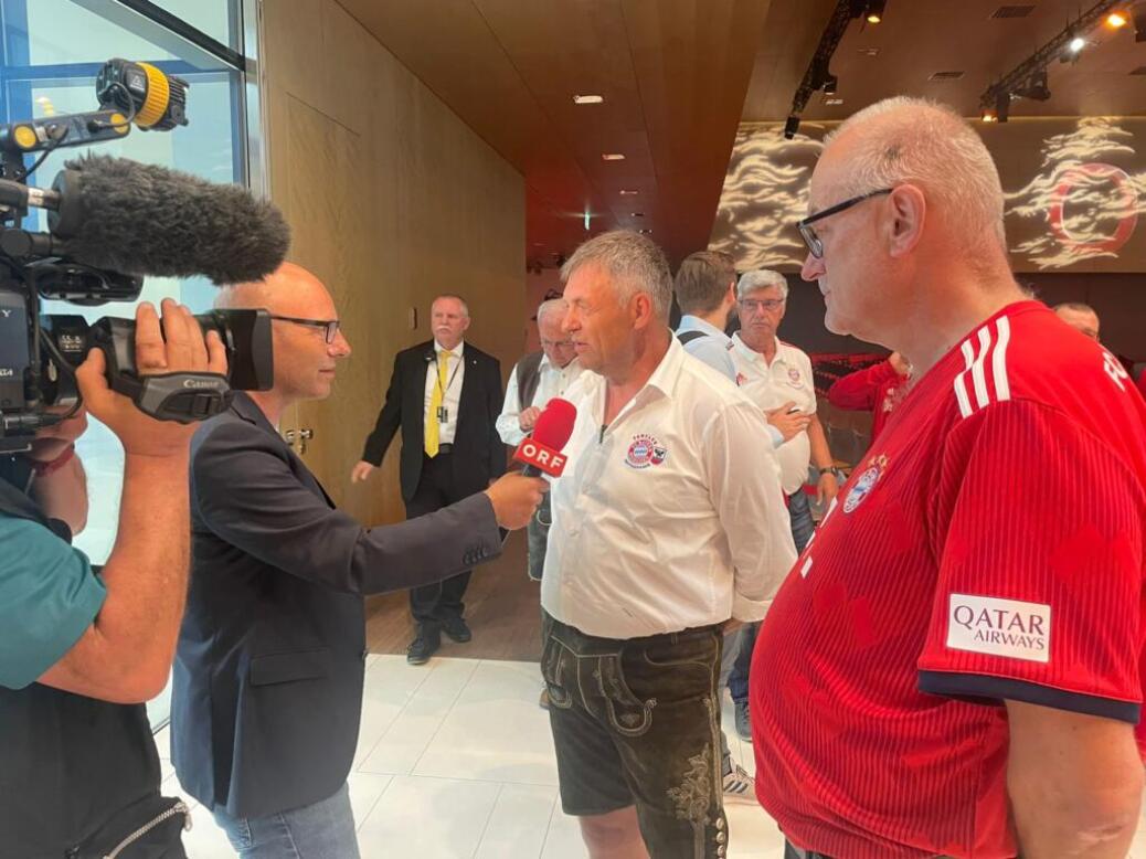 Herbert Hainer und Stefan Effenberg in Linz