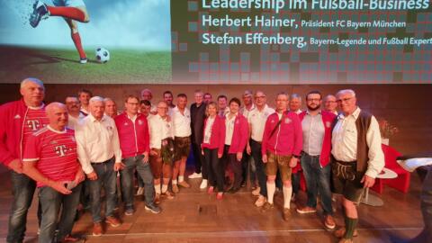 Herbert Hainer und Stefan Effenberg in Linz