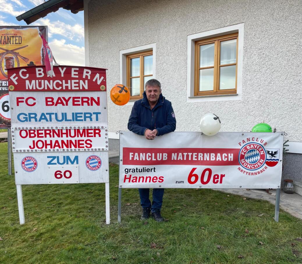 Obmann Hannes feiert 60. Geburtstag