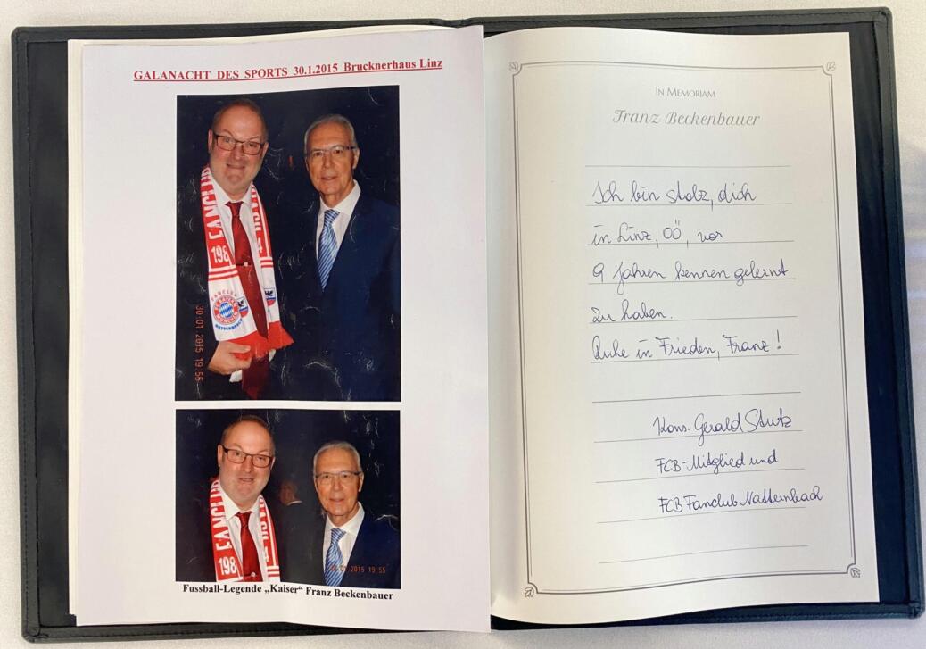 Gedenkfeier für Franz Beckenbauer