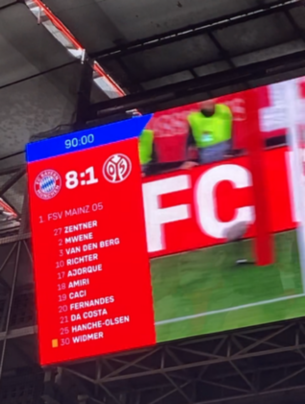 FC BAYERN  vs  1.FSV Mainz 05